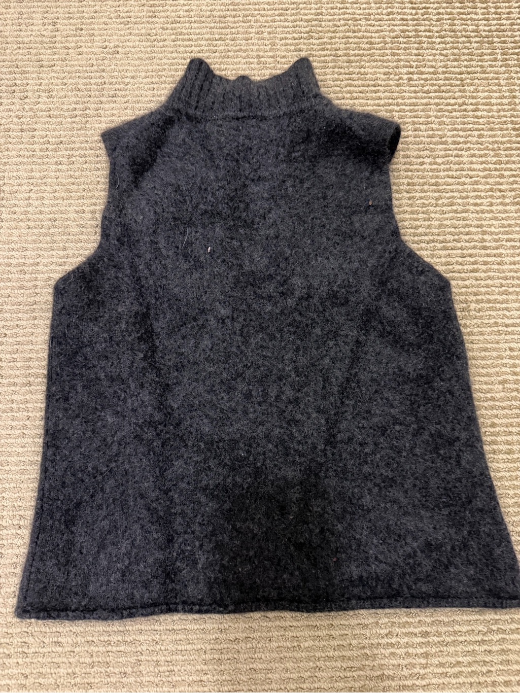 Inc International Concepts Black Sleeveless Turtleneck Sweater Tank